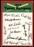 1974 Topps Red Team Checklist  Texas Rangers Red Team Checklist<br />B74T 07 9384<br /><a class='button AddToCart' data-ajax='true' data-ajax-mode='replace' data-ajax-update='#cart-info' href='/AddToCart?itemId=5759636&quantity=1&type=0'>Add To Cart</a>