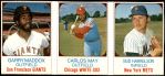Garry Maddox / Carlos May / Bud Harrelson 