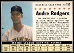 #153 Andre Rodgers No trade mentioned 