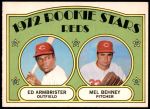 #524 Reds Rookies Ed Ambrister / Mel Behney 