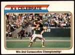 #479 1973 World Series - A's Celebrate Darold Knowles / Ray Fosse 