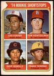 #607 Rookie Shortstops Frank Taveras / Leo Foster / Tom Heintzelman / Dave Rosello 