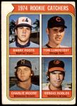 #603 Rookie Catchers Charlie Moore / Barry Foote / Tom Lundstedt / Sergio Robles 