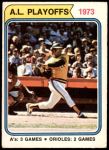 #470 1973 AL Playoffs Reggie Jackson / Rick Dempsey 
