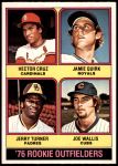 #598 Rookie Outfielders Hector Cruz / Jamie Quirk / Jerry Turner / Joe Wallis 
