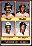 #590 Rookie Outfielders Chet Lemon / Ellis Valentine / Terry Whitfield / Henry Cruz 
