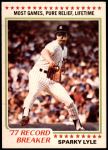 #237 Record Breaker Sparky Lyle 