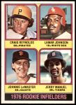 #596 Rookie Infielders Lamar Johnson / Johnnie LeMaster / Jerry Manuel / Craig Reynolds 