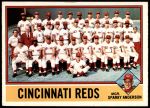 #104 Reds Team Checklist Sparky Anderson 