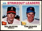 #6 Strikeout Leaders Nolan Ryan / Tom Seaver 