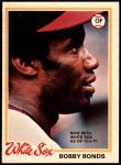 #206 Bobby Bonds Back Reads with White Sox as of 12-5-77  