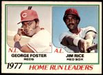 #2 HR Leaders George Foster / Jim Rice 