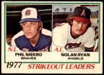 #6 Strikeout Leaders Phil Niekro / Nolan Ryan 