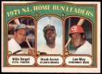#89 NL HR Leaders Hank Aaron / Lee May / WIllie Stargell 