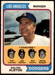 #144 Dodgers Leaders Walt Alston / Red Adams / Monty Basgall / Jim Gilliam / Tom Tom Lasorda 