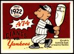 #19 1922 Giants vs. Yankees  