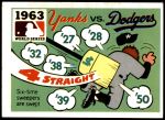 #61 1963 Dodgers / Yankees  