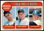 #3 AL RBI Leaders Ken Harrelson / Frank Howard / Jim Northrup 