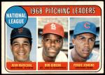 #10 NL Pitching Leaders Juan Marichal / Bob Gibson / Fergie Jenkins 