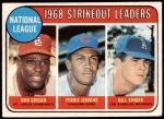 #12 NL Strikeout Leaders Bob Gibson / Fergie Jenkins / Bill Singer 