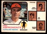 #449 Indians Leaders Ken Aspromonte / Rocky Colavito / Joe Lutz / Warren Spahn 