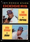 #188 Dodgers Rookies Mike Strahler / Bobby Valentine 