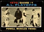 #195 1970 AL Playoffs - Game 1 - Powell Muscles Twins Boog Powell 