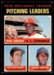 #70 NL Pitching Leaders Bob Gibson / Fergie Jenkins / Gaylord Perry 