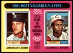 #199 1961 MVPs Roger Maris / Frank Robinson 