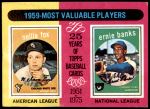 #197 1959 MVPs Nellie Fox / Ernie Banks 