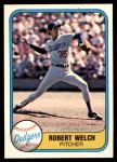 #120 Bob Welch Name on Back is Bob 