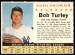#5 Bob Turley Perforated 