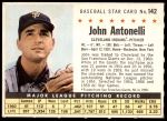 #142 Johnny Antonelli  Perforated - Cleveland 