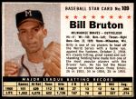 #109 Bill Bruton  Hand Cut - Braves 
