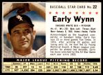 #22 Early Wynn  Hand Cut 
