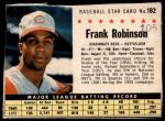 #182 Frank Robinson  Hand Cut 