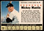 #4 Mickey Mantle  Hand Cut 