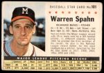 #101 Warren Spahn  Perforated 