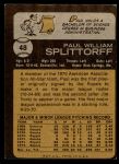 1973 Topps #48 Paul Splittorff<br />B73T 10 0770<br /><a class='button AddToCart' data-ajax='true' data-ajax-mode='replace' data-ajax-update='#cart-info' href='/AddToCart?itemId=6158734&quantity=1&type=0'>Add To Cart</a>