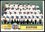 #349 Expos Team Checklist Dick Williams 