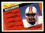 #364 Buccaneers Leaders Kevin House / James Wilder / Beasley Reece / Lee Roy Selmon / Hugh Green 