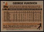 1983 Topps #16 George Vuckovich<br />B83T 08 5918<br /><a class='button AddToCart' data-ajax='true' data-ajax-mode='replace' data-ajax-update='#cart-info' href='/AddToCart?itemId=6170667&quantity=1&type=0'>Add To Cart</a>