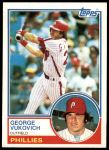 1983 Topps #16 George Vuckovich<br />B83T 08 5918<br /><a class='button AddToCart' data-ajax='true' data-ajax-mode='replace' data-ajax-update='#cart-info' href='/AddToCart?itemId=6170667&quantity=1&type=0'>Add To Cart</a>