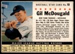 #10 Gil McDougald  Hand Cut 