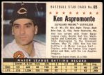 #65 Ken Aspromonte  Perforated - Sold to Los Angeles 