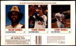 Oscar Gamble / Frank Tanana / Len Randle 