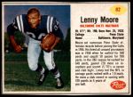 #82 Lenny Moore 