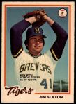 #146 Jim Slaton  Back Reads with Detroit Tigers as of 12-9-77  