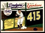 #44 1947 Yankees vs. Dodgers   Al Gionfriddo 