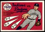 #17 1920 Indians vs. Dodgers Stan Coveleski 